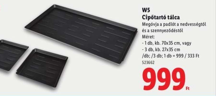 W5 Cipőtartó tálca
