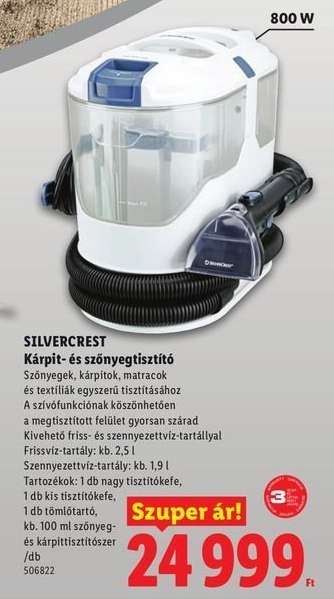 SILVERCREST Kárpit- és szőnyegtisztító