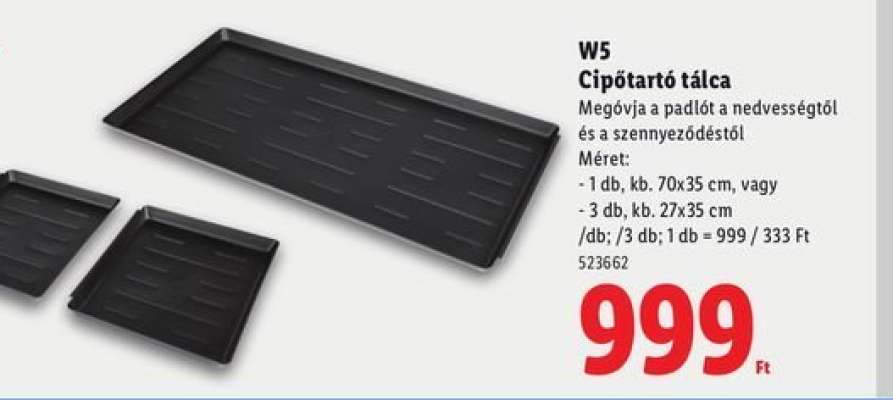 W5 Cipőtartó tálca