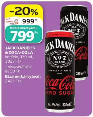 Jack Daniel's & Coca-Cola*