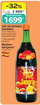 SOL DE ESPAÑA SANGRIA
