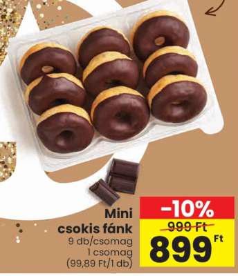 Mini csokis fánk
