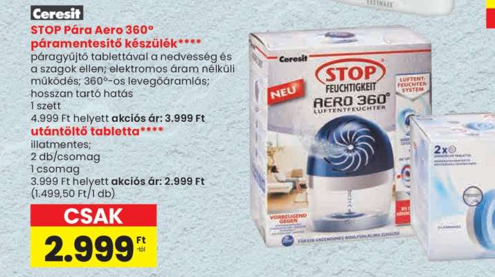 STOP Pára Aero 360° páramentesítő készülék