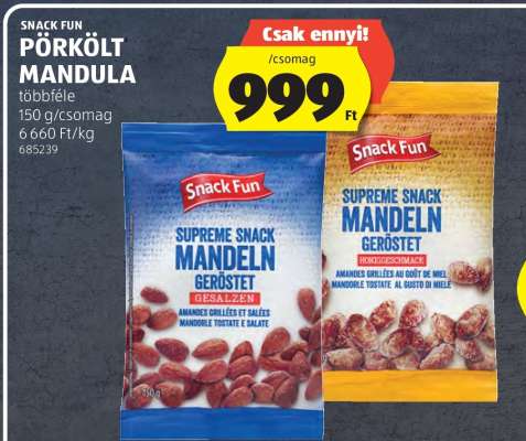 Snack Fun Pörkölt Mandula