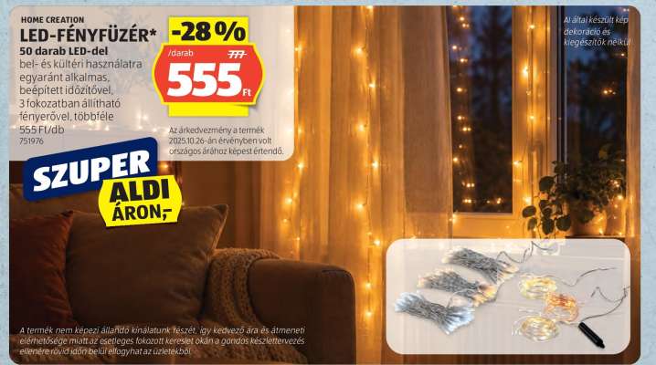 HOME CREATION LED-FÉNYFŰZÉR