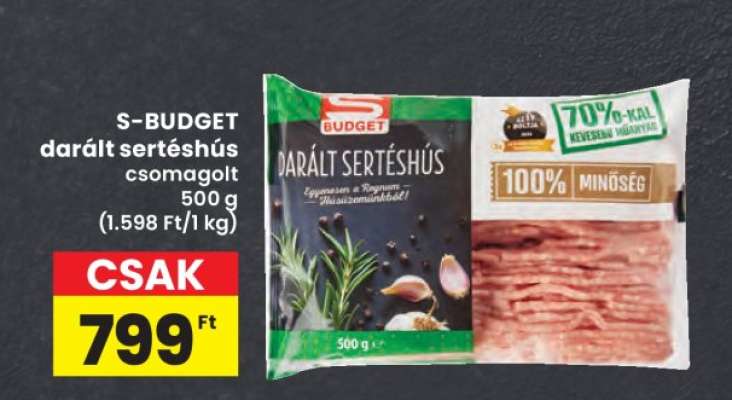 S-BUDGET darált sertéshús