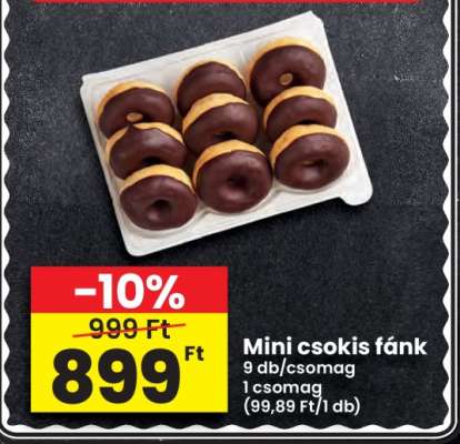 Mini csokis fánk