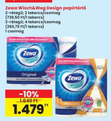 Zewa Wisch&Weg Design papírtörlő