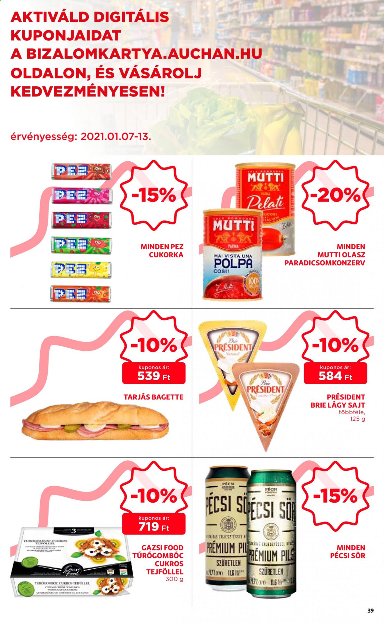 Auchan akciós újság érvényes:  - 2021.01.07 - 2021.01.13. 39. oldal