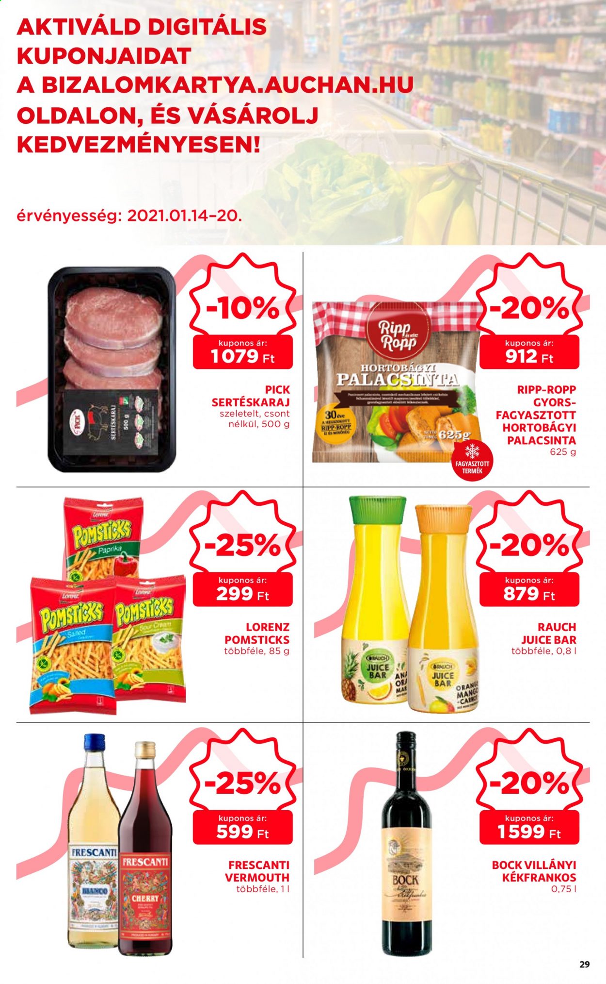 Auchan akciós újság érvényes:  - 2021.01.14 - 2021.01.20. 29. oldal