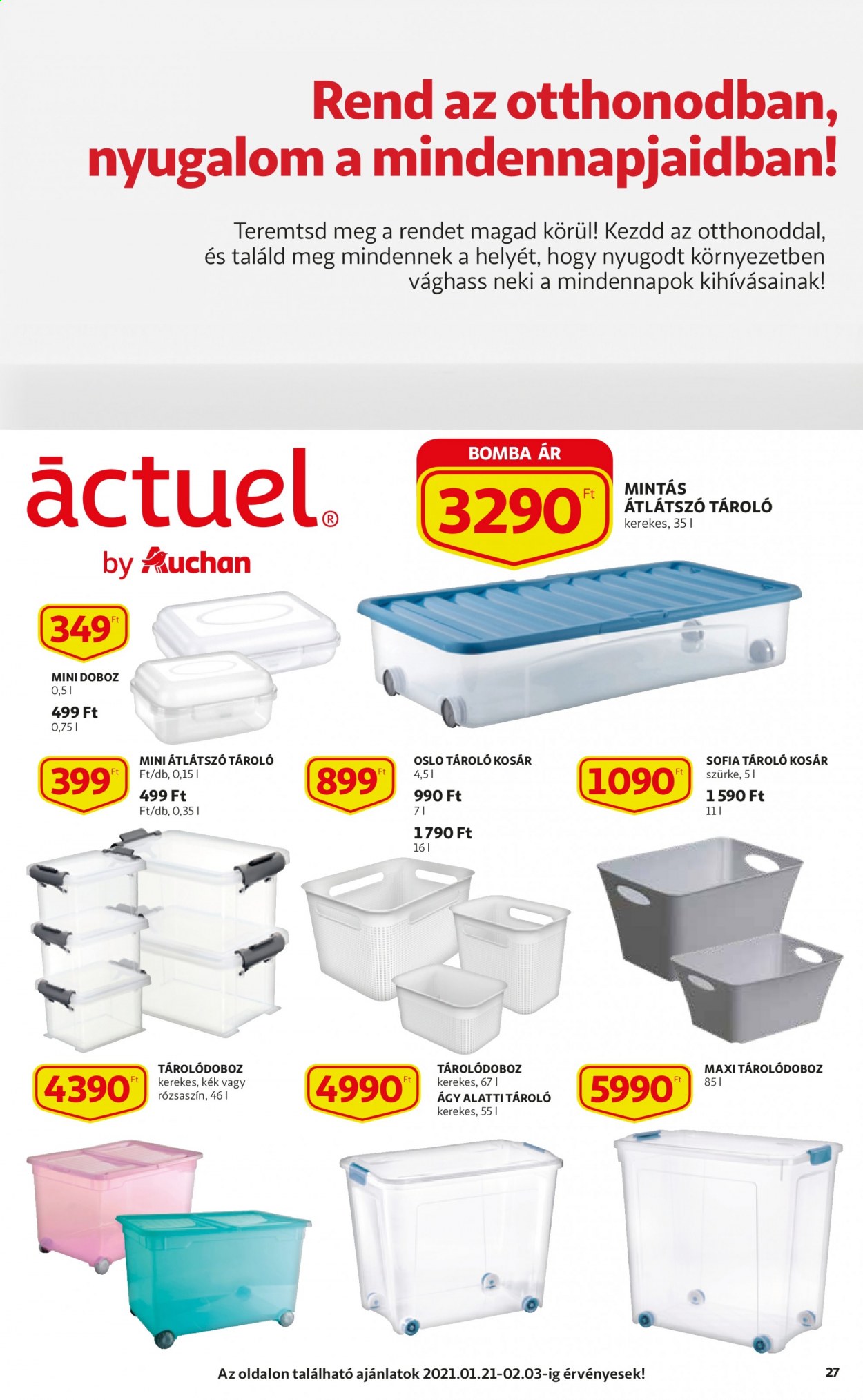 Auchan akciós újság érvényes:  - 2021.01.21 - 2021.02.03. 27. oldal