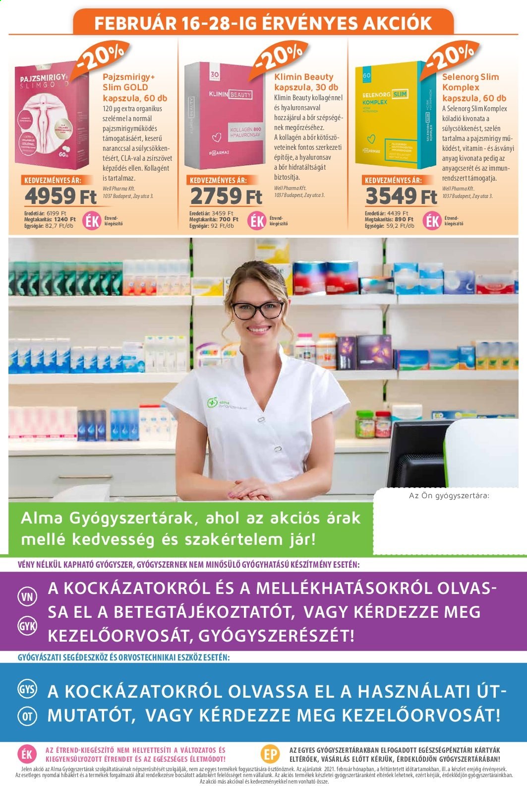 Alma Gyógyszertárak akciós újság érvényes:  - 2021.02.01 - 2021.02.28. 19. oldal