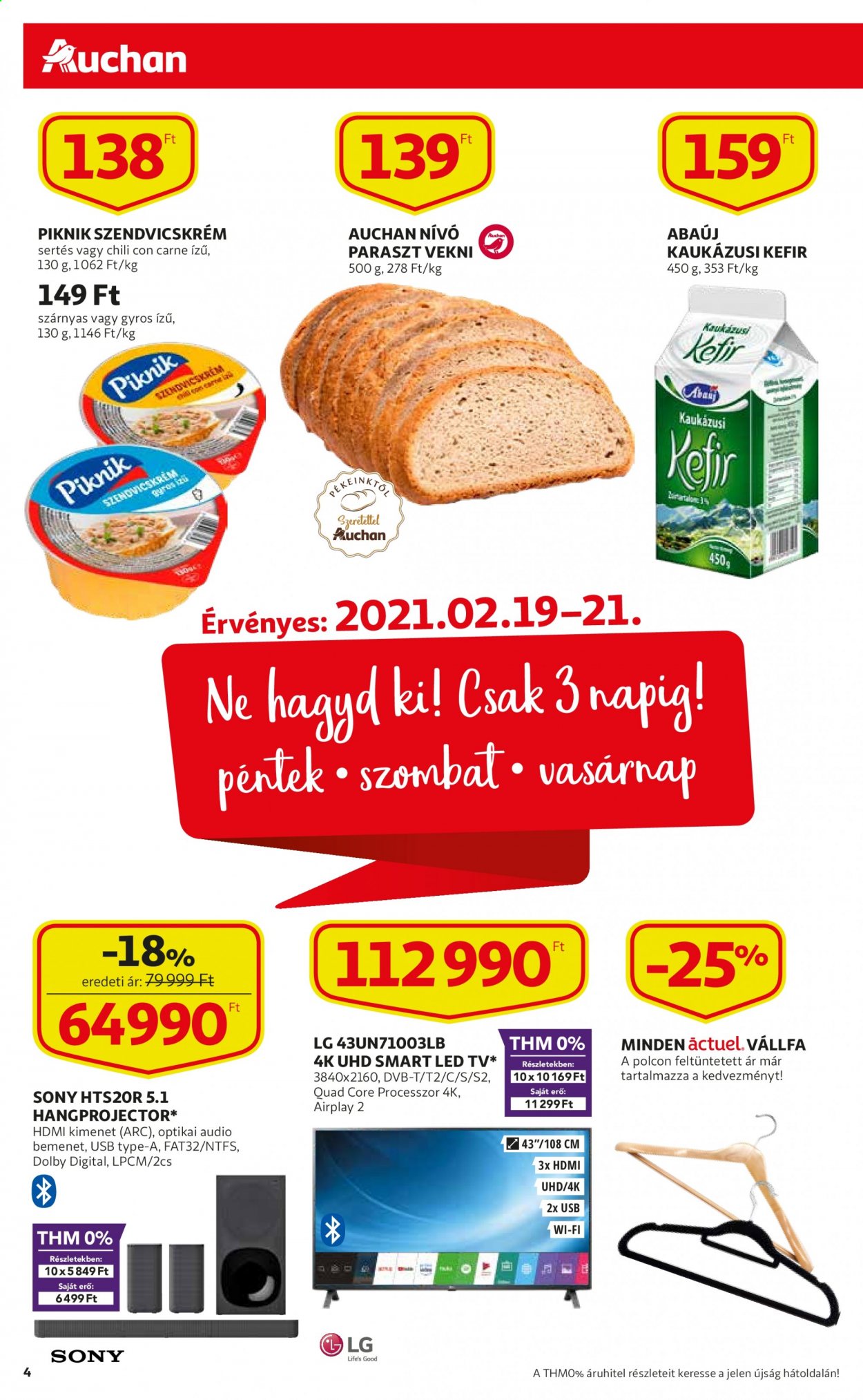 Auchan akciós újság érvényes:  - 2021.02.18 - 2021.02.24. 4. oldal