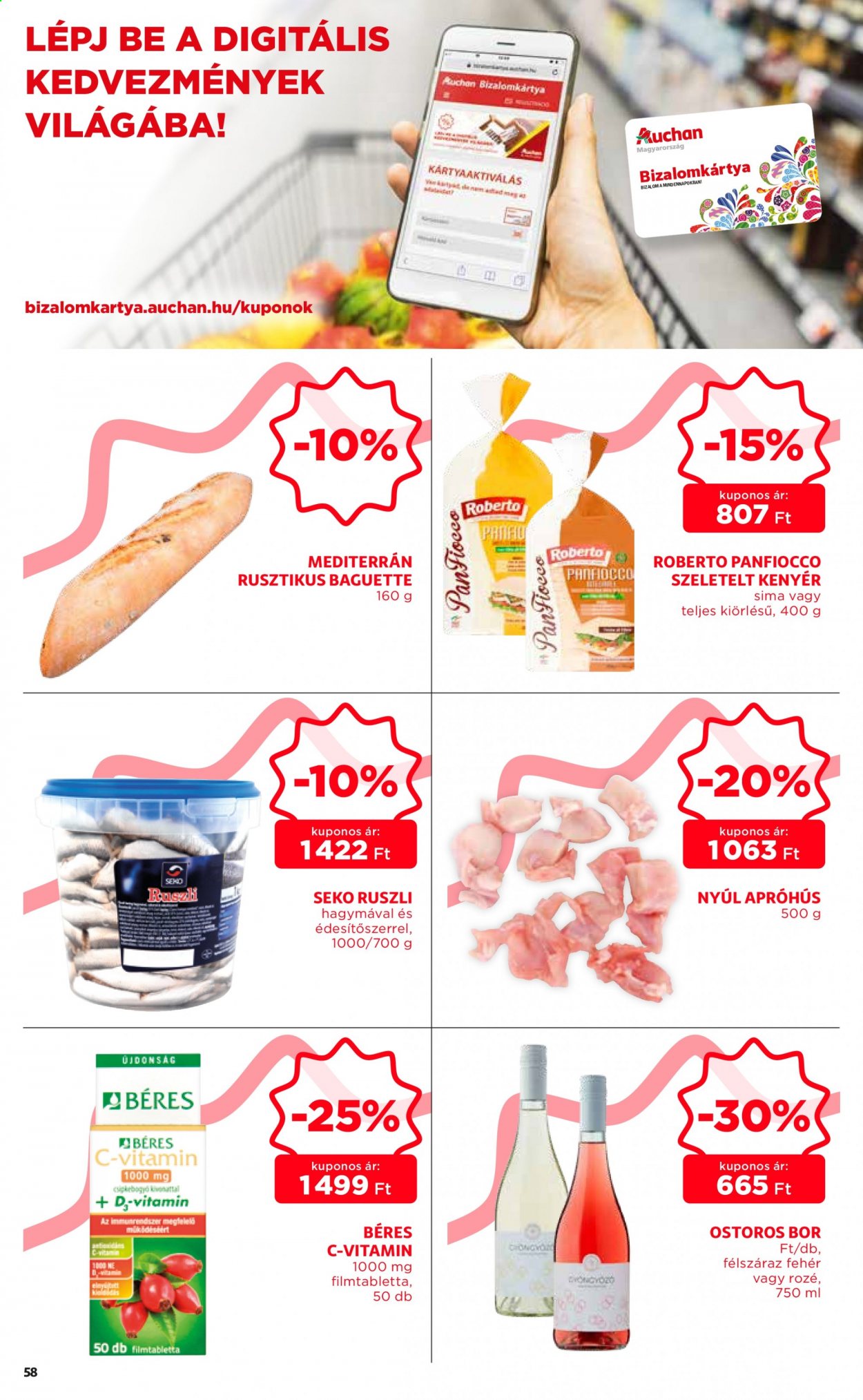 Auchan akciós újság érvényes:  - 2021.03.18 - 2021.03.24. 58. oldal