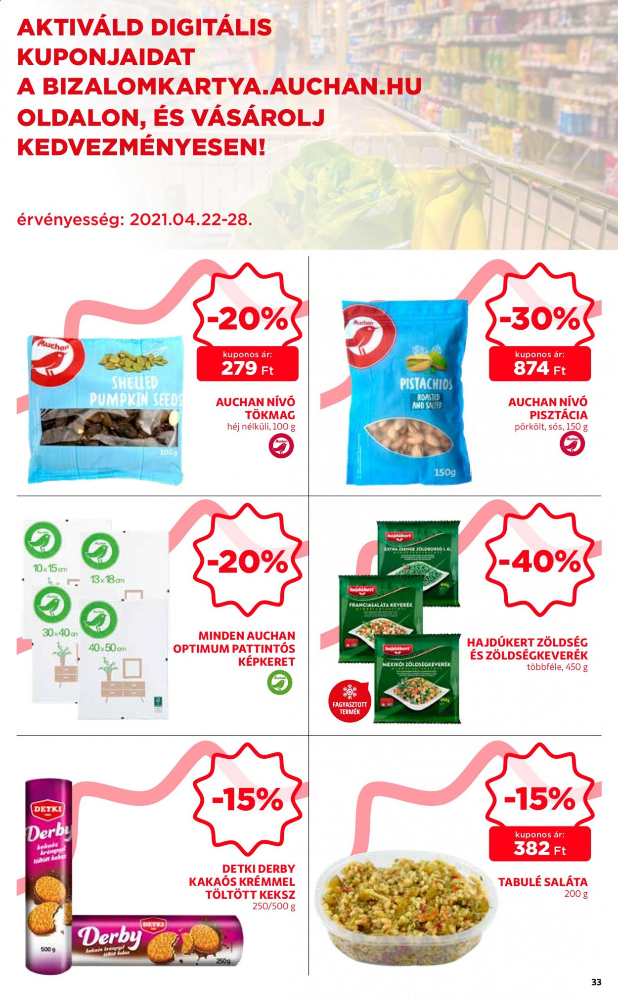 Auchan akciós újság érvényes:  - 2021.04.22 - 2021.04.28. 33. oldal