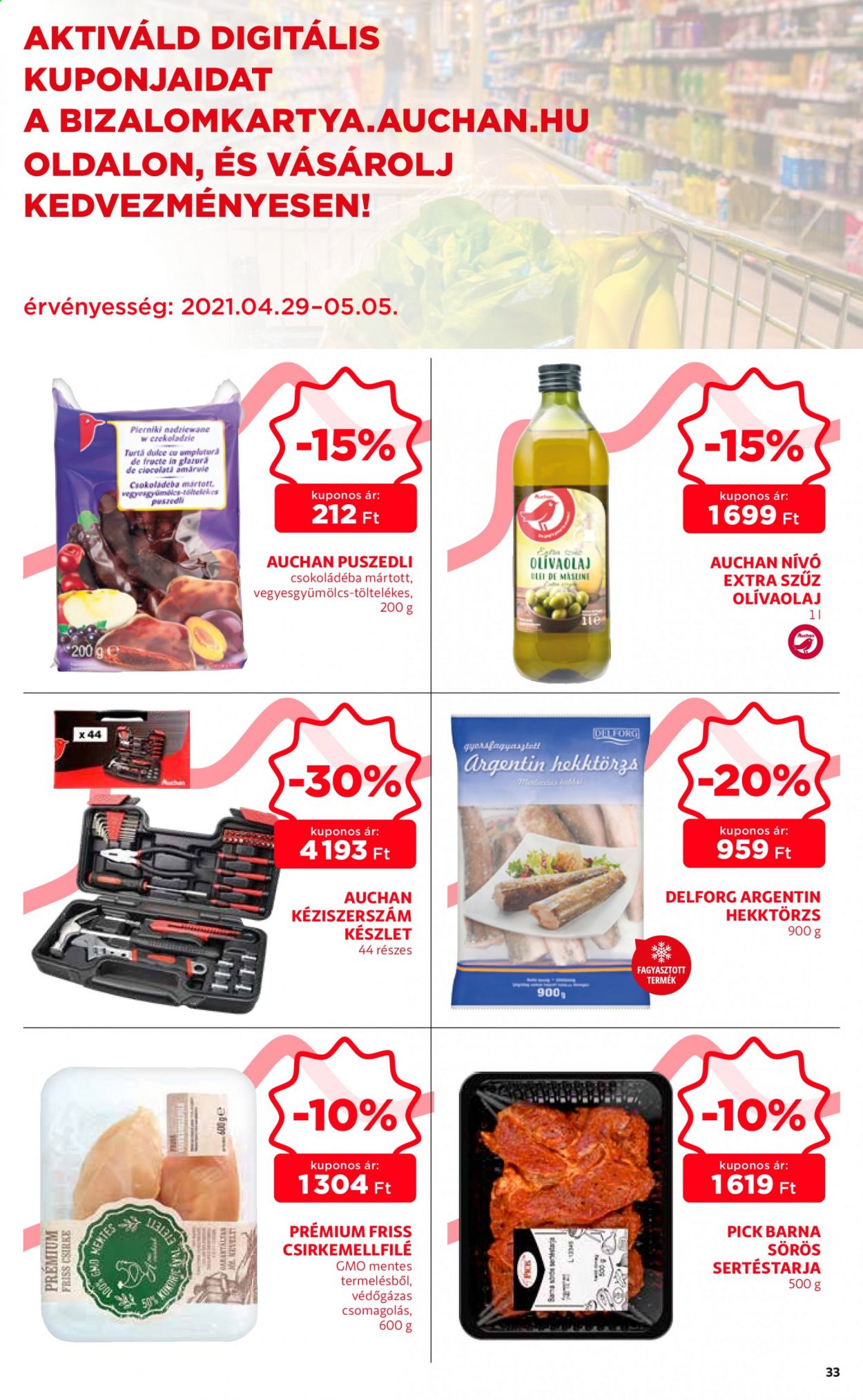 Auchan akciós újság érvényes:  - 2021.04.29 - 2021.05.05. 33. oldal