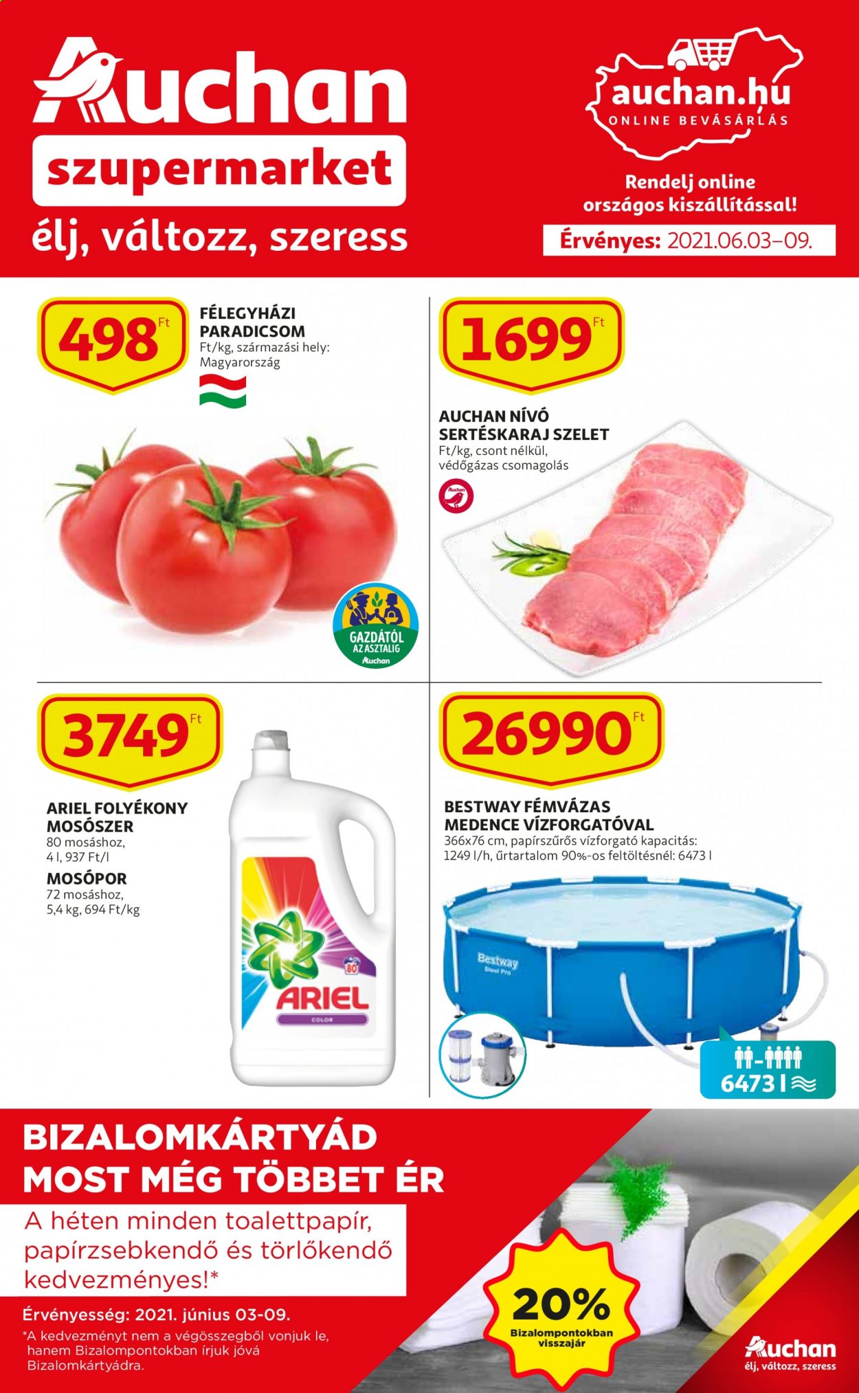 Auchan akciós újság érvényes:  - 2021.06.03 - 2021.06.09. 1. oldal