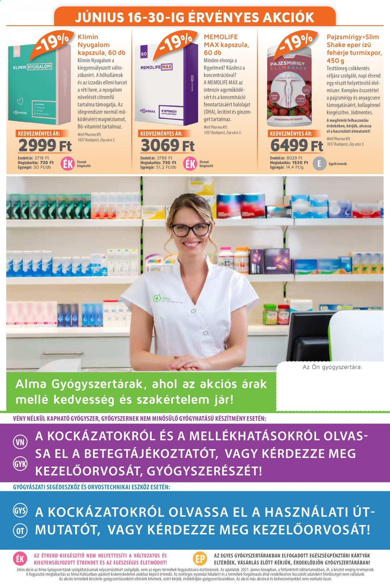 Alma Gyógyszertárak akciós újság érvényes:  - 2021.06.01 - 2021.06.30. 20. oldal
