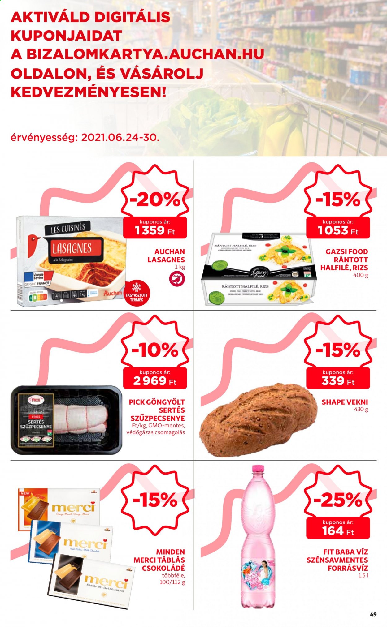 Auchan akciós újság érvényes:  - 2021.06.24 - 2021.06.30. 49. oldal