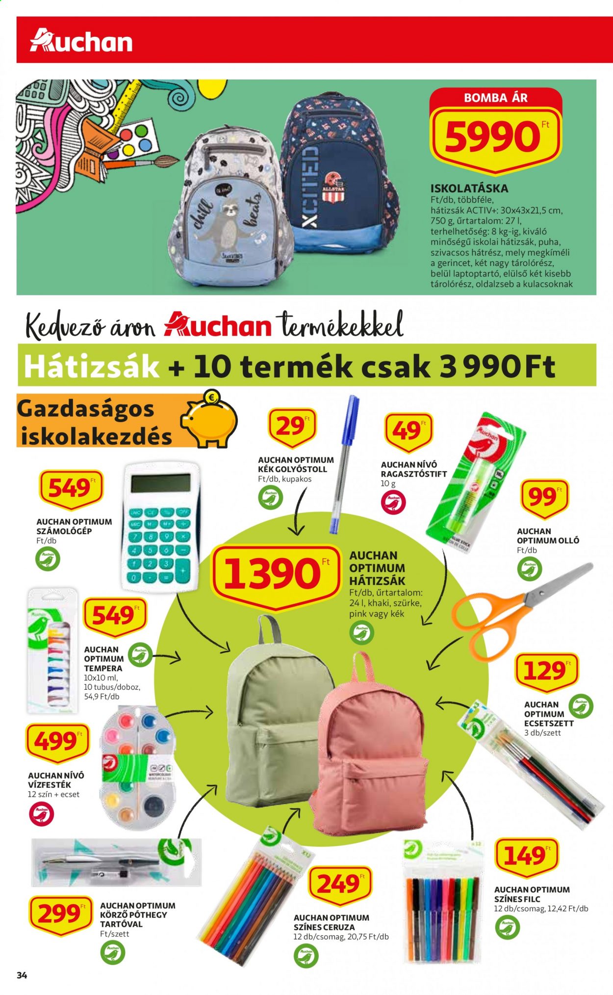 Auchan akciós újság érvényes:  - 2021.07.15 - 2021.07.21. 34. oldal