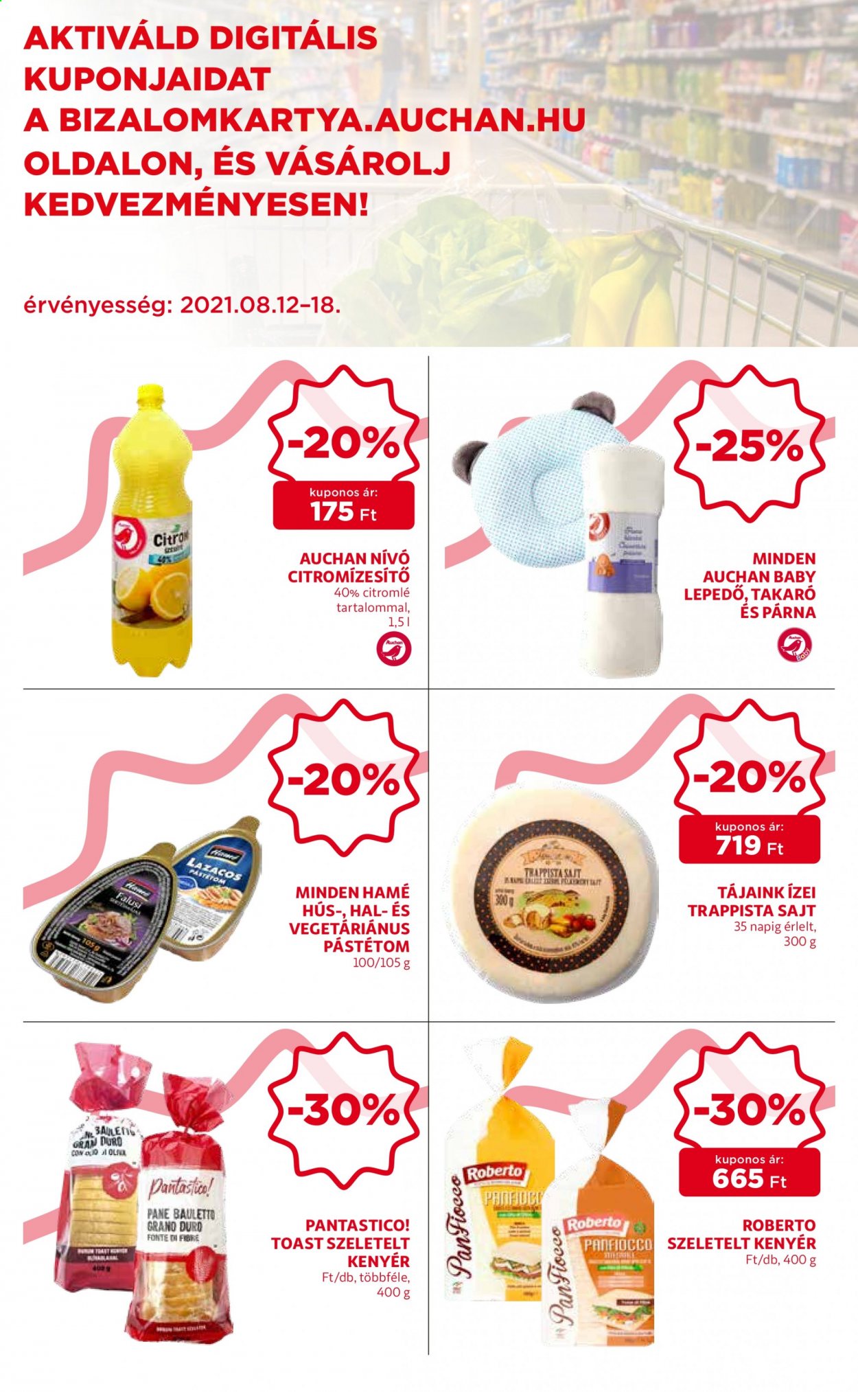 Auchan akciós újság érvényes:  - 2021.08.12 - 2021.08.18. 47. oldal