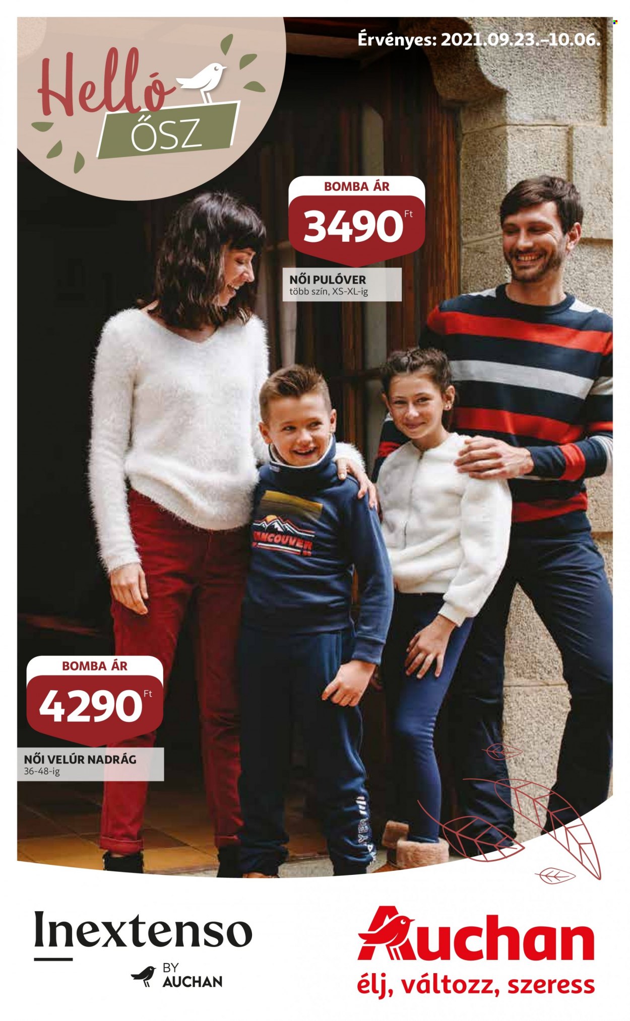 Auchan akciós újság érvényes:  - 2021.09.23 - 2021.10.06. 1. oldal