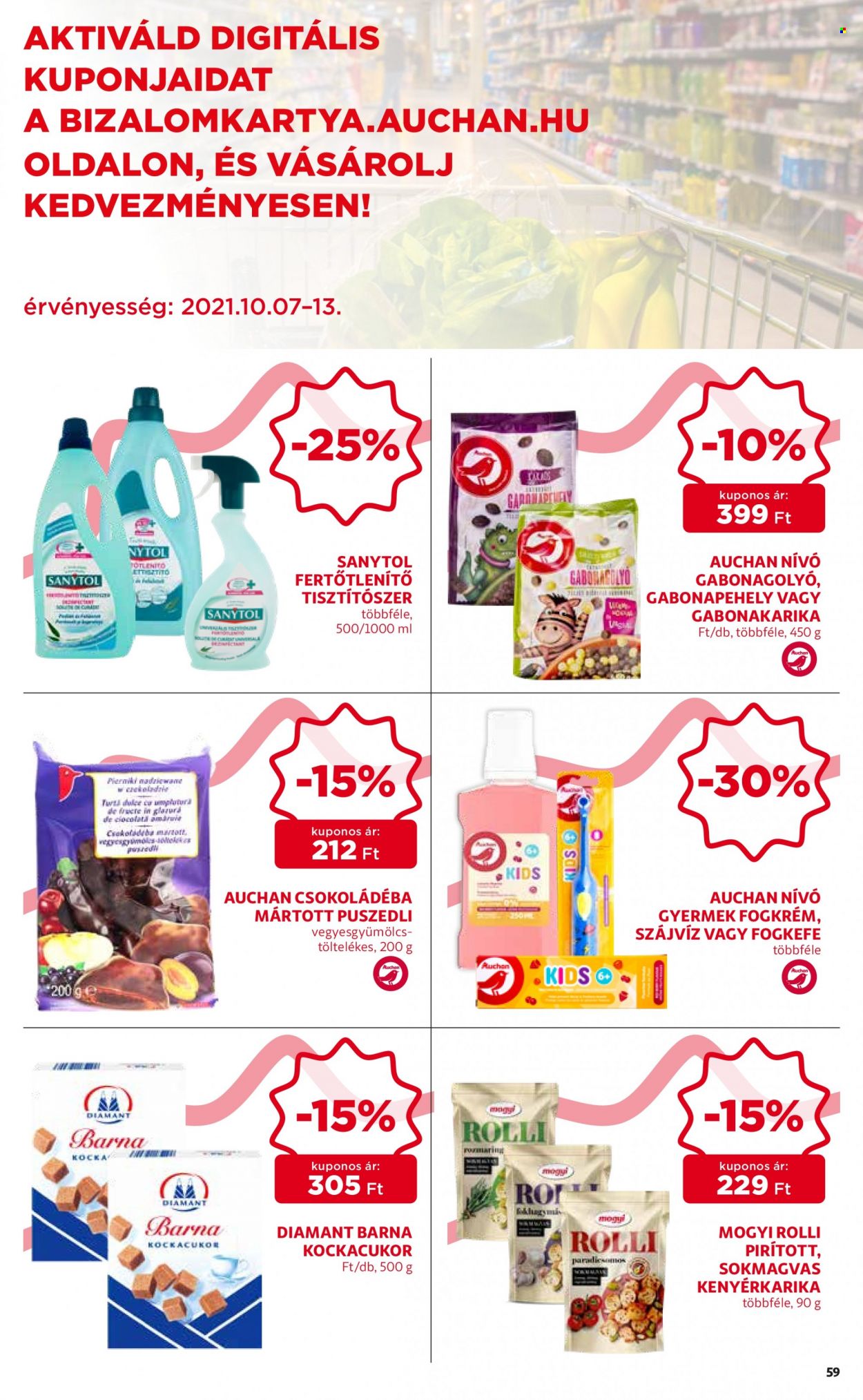Auchan akciós újság érvényes:  - 2021.10.07 - 2021.10.13. 59. oldal