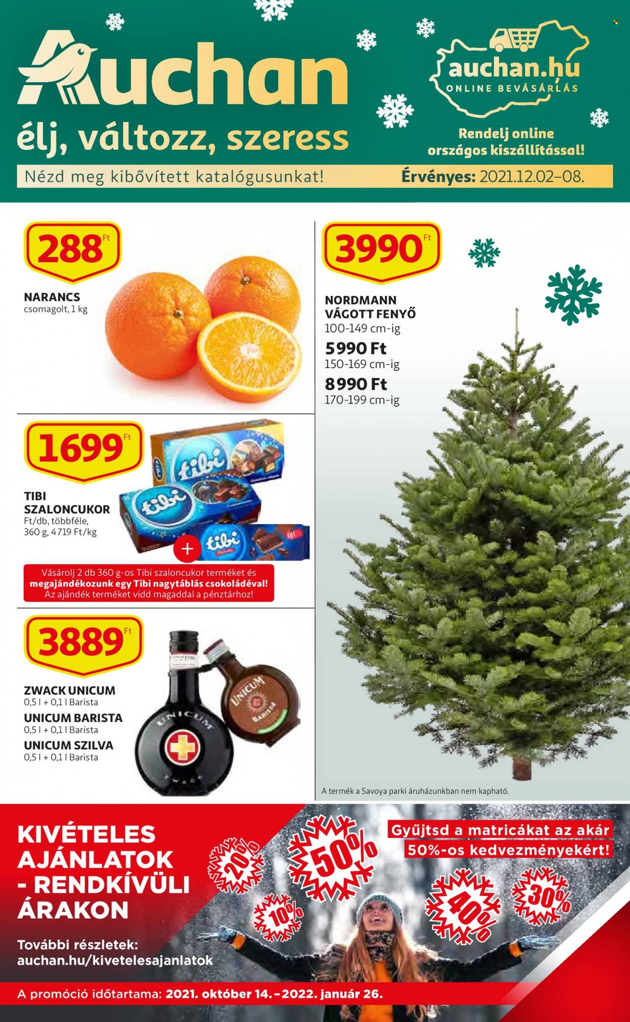 Auchan akciós újság érvényes:  - 2021.12.02 - 2021.12.08. 1. oldal
