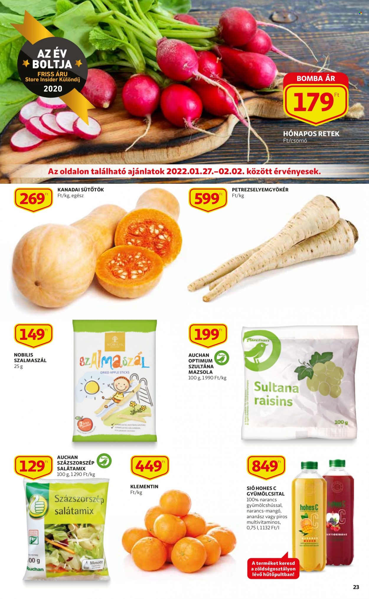 Auchan akciós újság érvényes:  - 2022.01.20 - 2022.02.02. 23. oldal