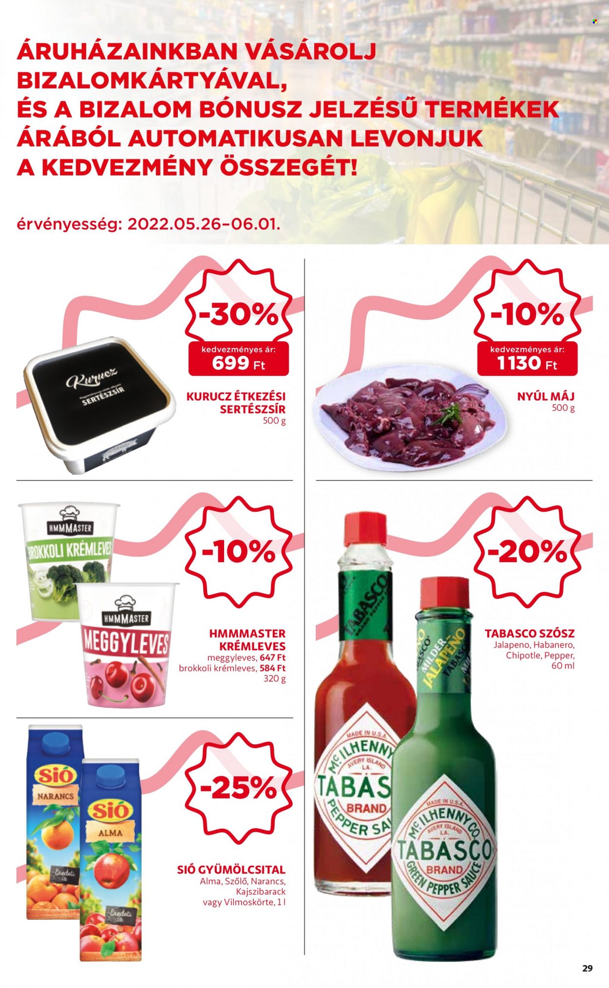 Auchan akciós újság érvényes:  - 2022.05.26 - 2022.06.01. 29. oldal