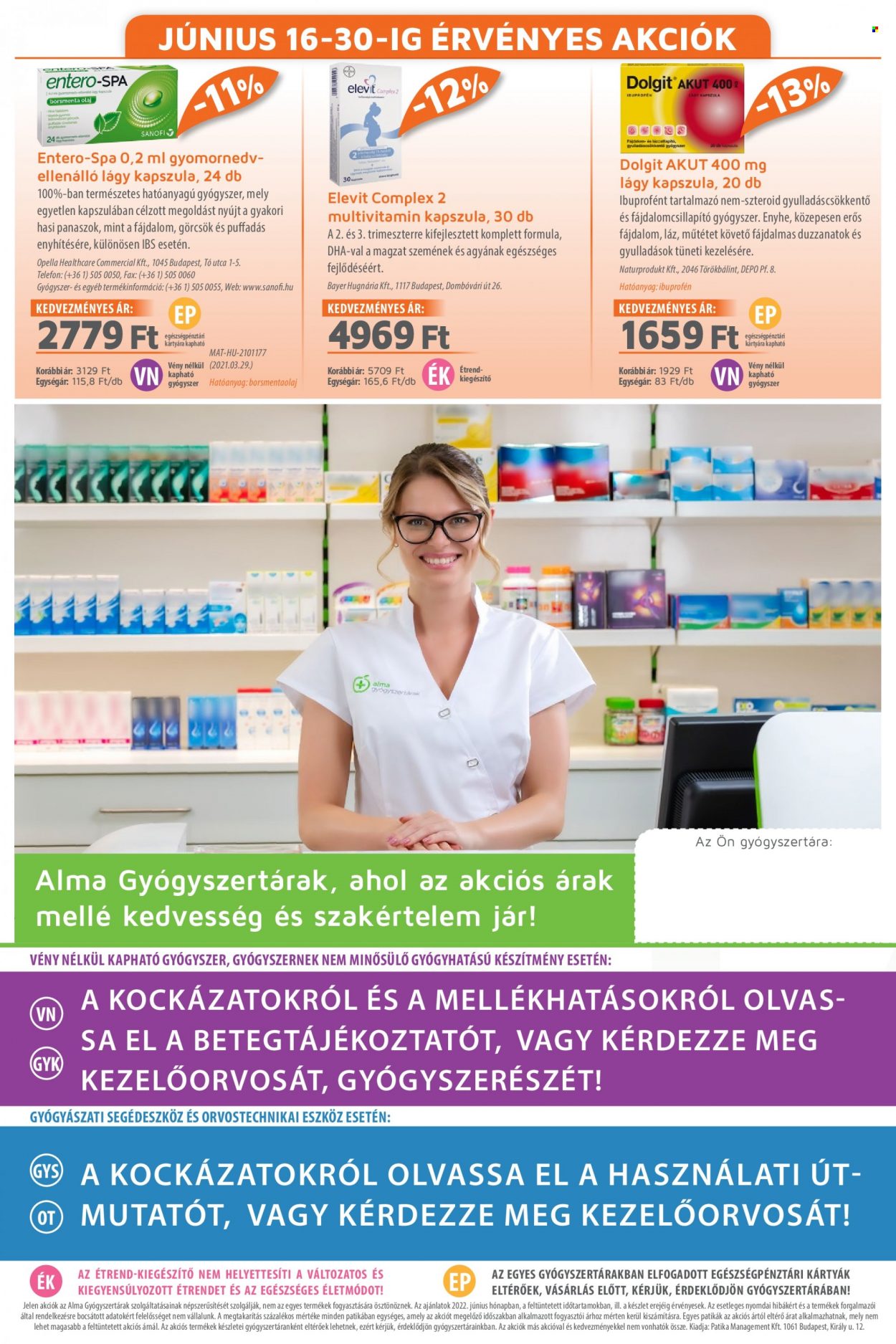 Alma Gyógyszertárak akciós újság érvényes:  - 2022.06.01 - 2022.06.30. 20. oldal