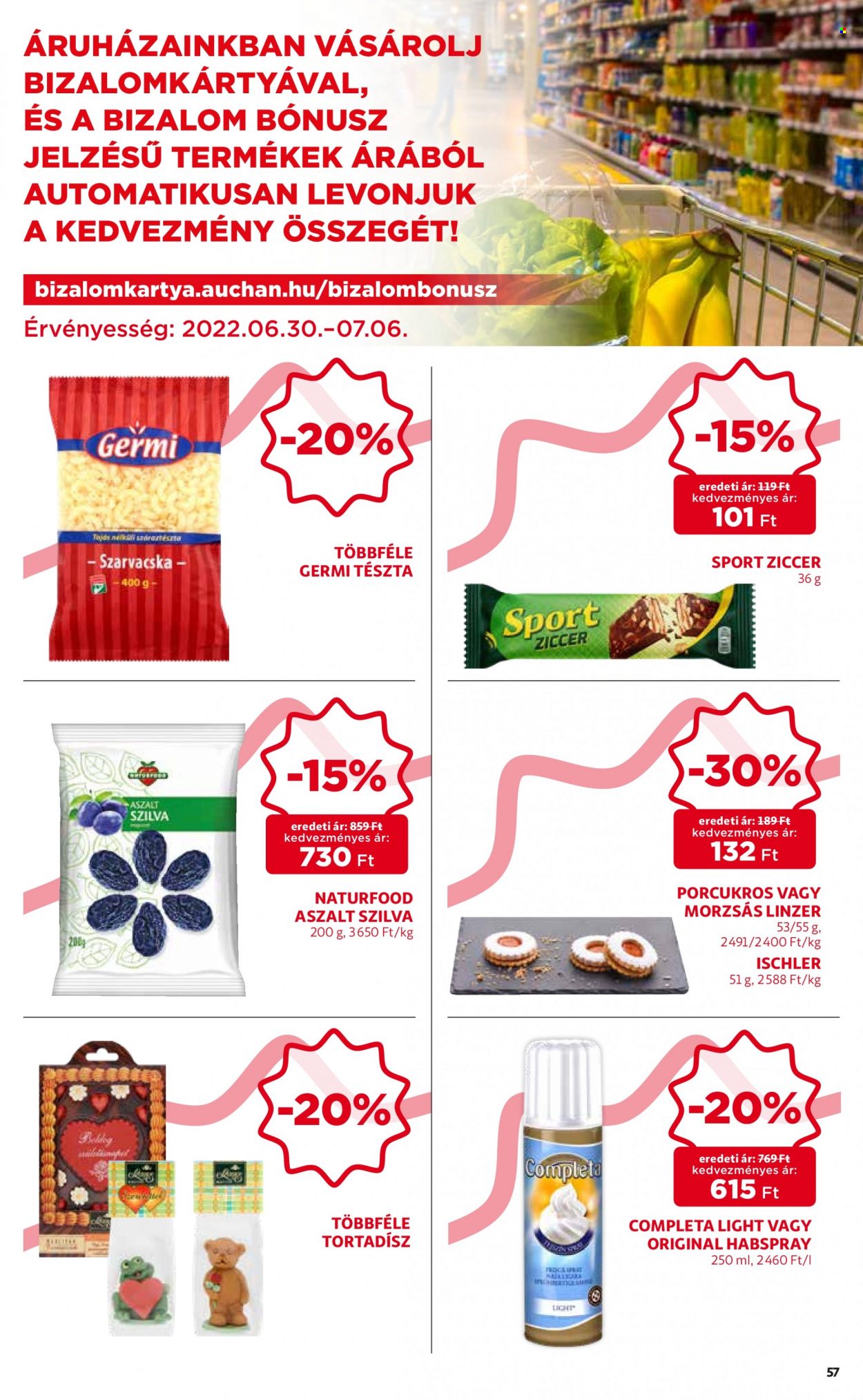 Auchan akciós újság érvényes:  - 2022.06.30 - 2022.07.06. 57. oldal