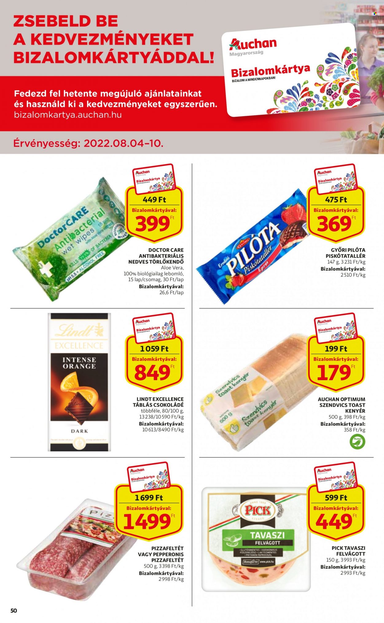Auchan akciós újság érvényes:  - 2022.08.04 - 2022.08.10. 50. oldal