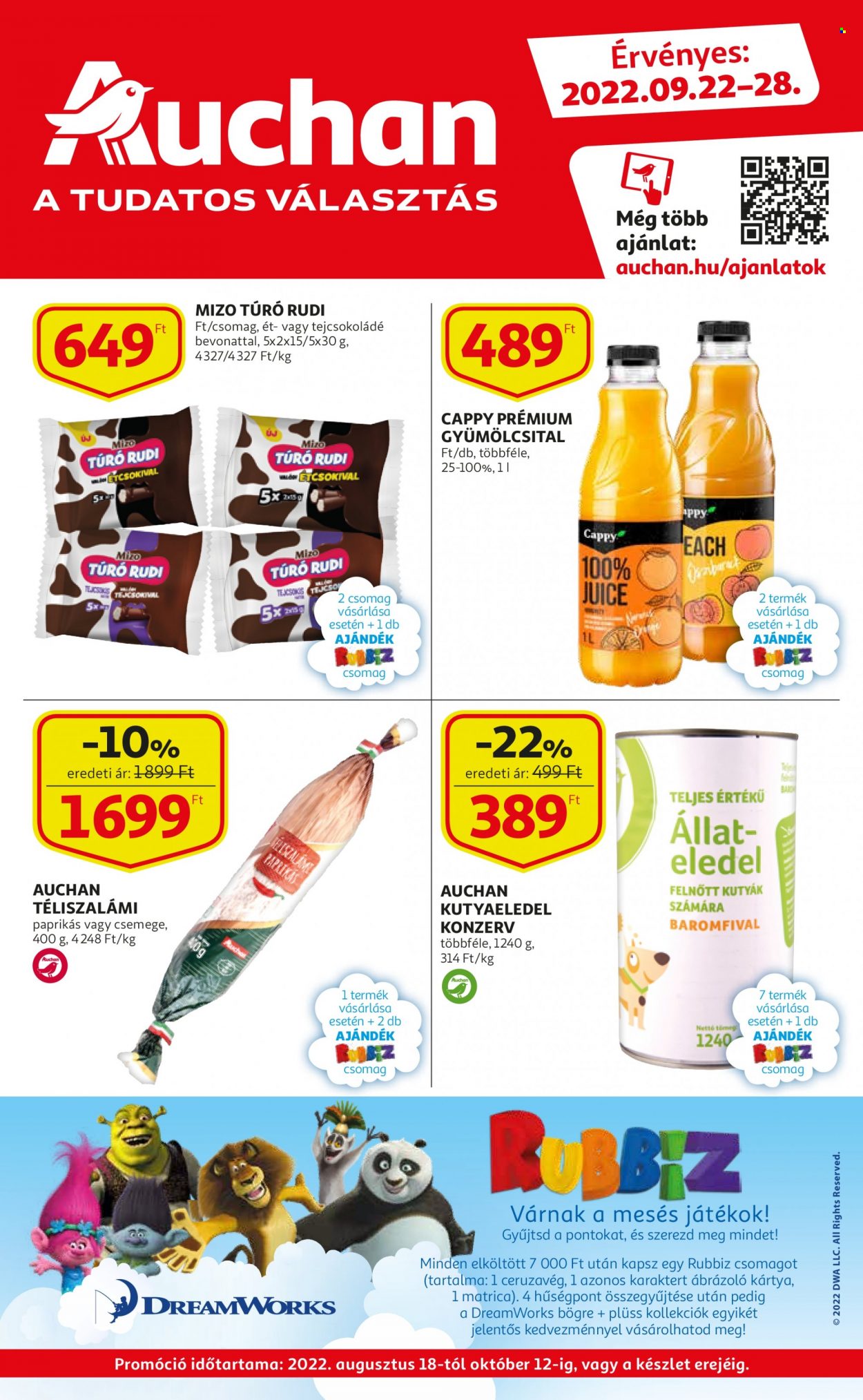 Auchan akciós újság érvényes:  - 2022.09.22 - 2022.09.28. 1. oldal
