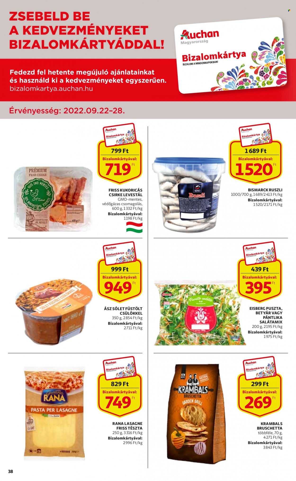 Auchan akciós újság érvényes:  - 2022.09.22 - 2022.09.28. 38. oldal